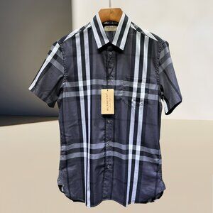 Burberry Plaid Short-Sleeve Shirt